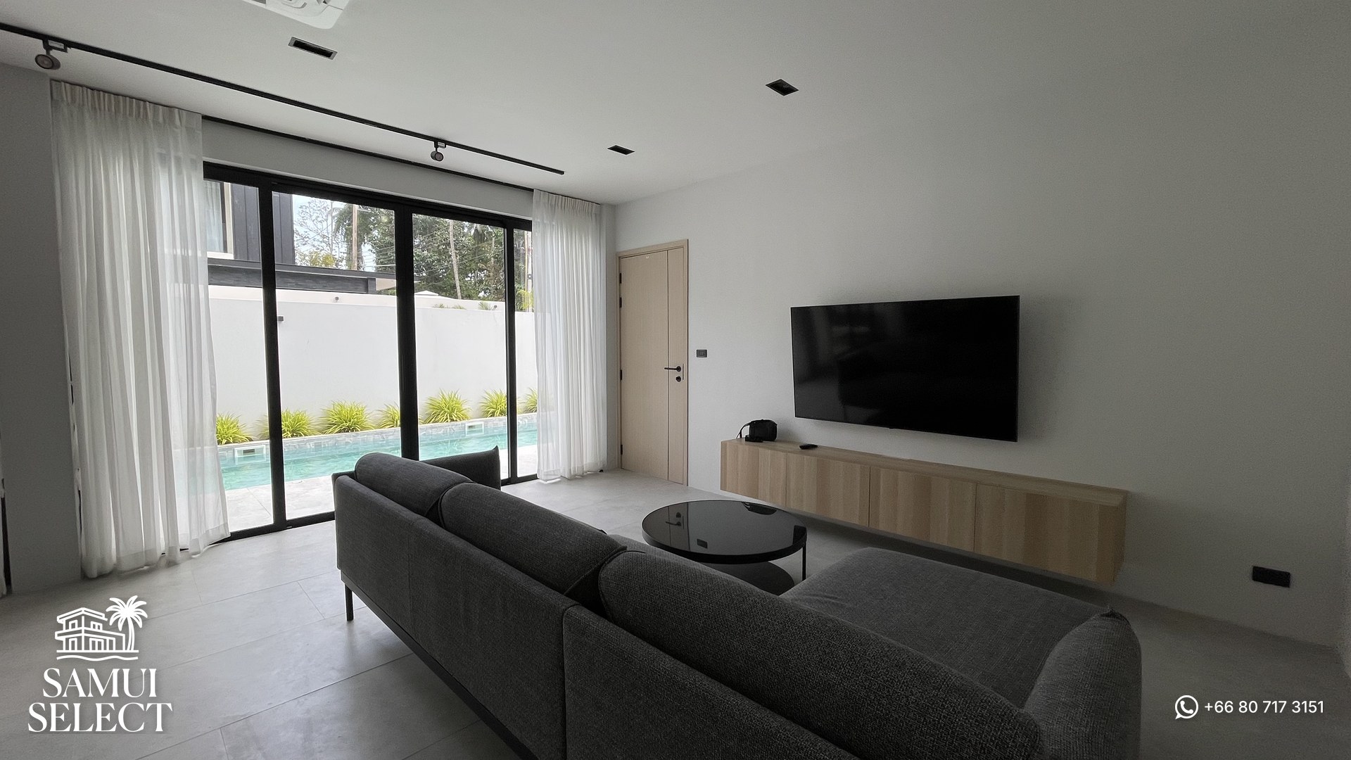 Living room with Smart TV