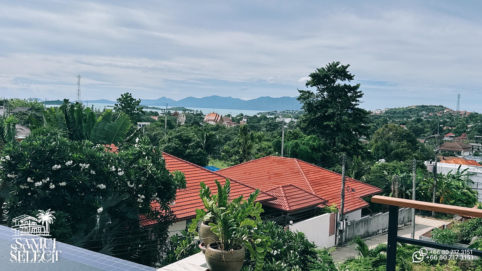Sea and island views from the villa