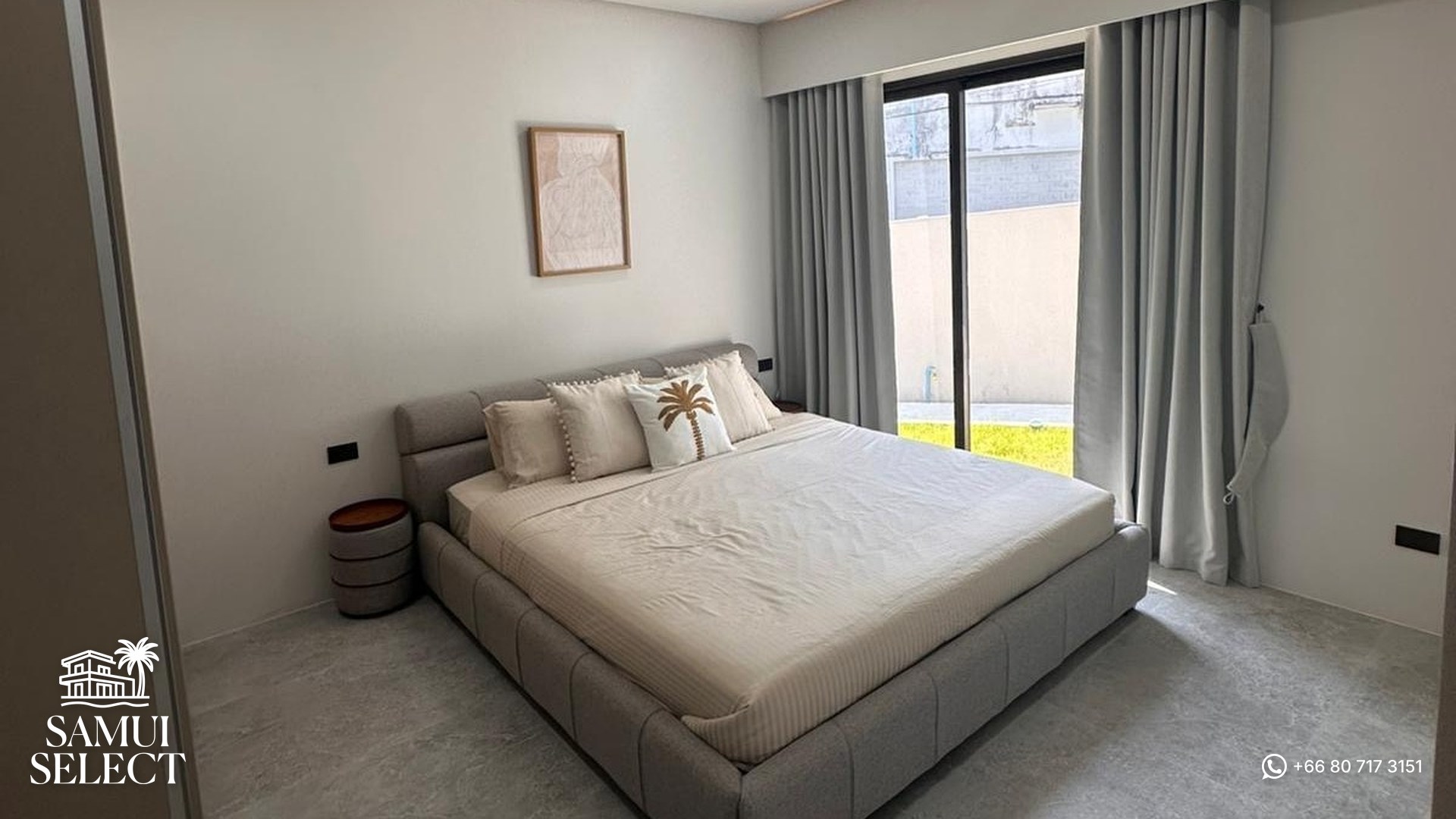Master bedroom with garden window