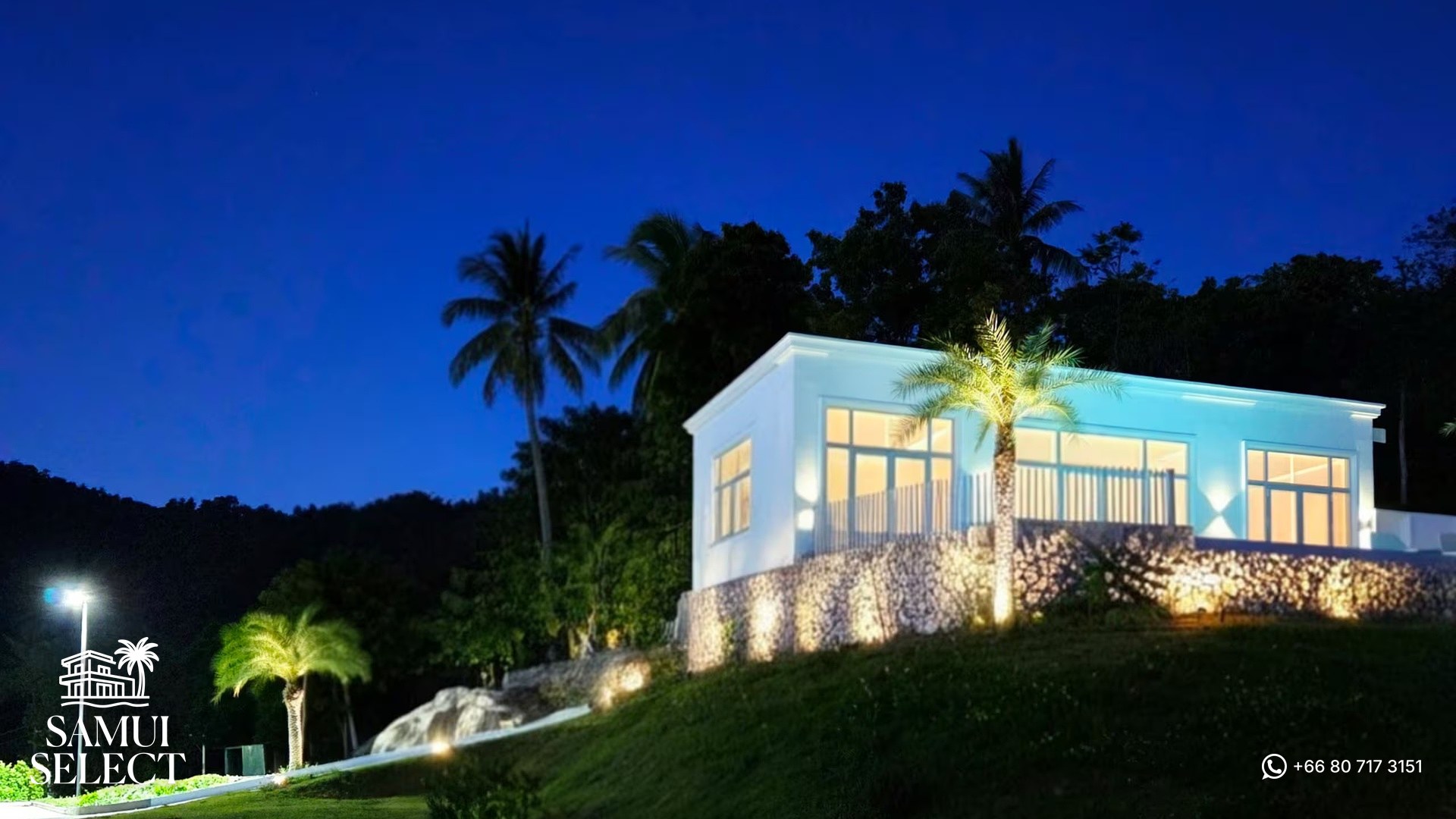 Villa at night