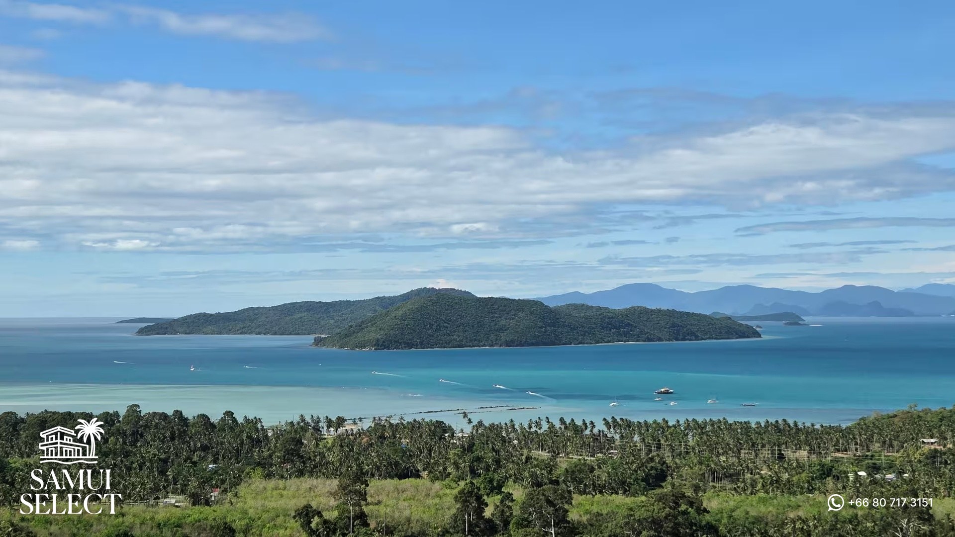 Panoramic view of the sea and islands