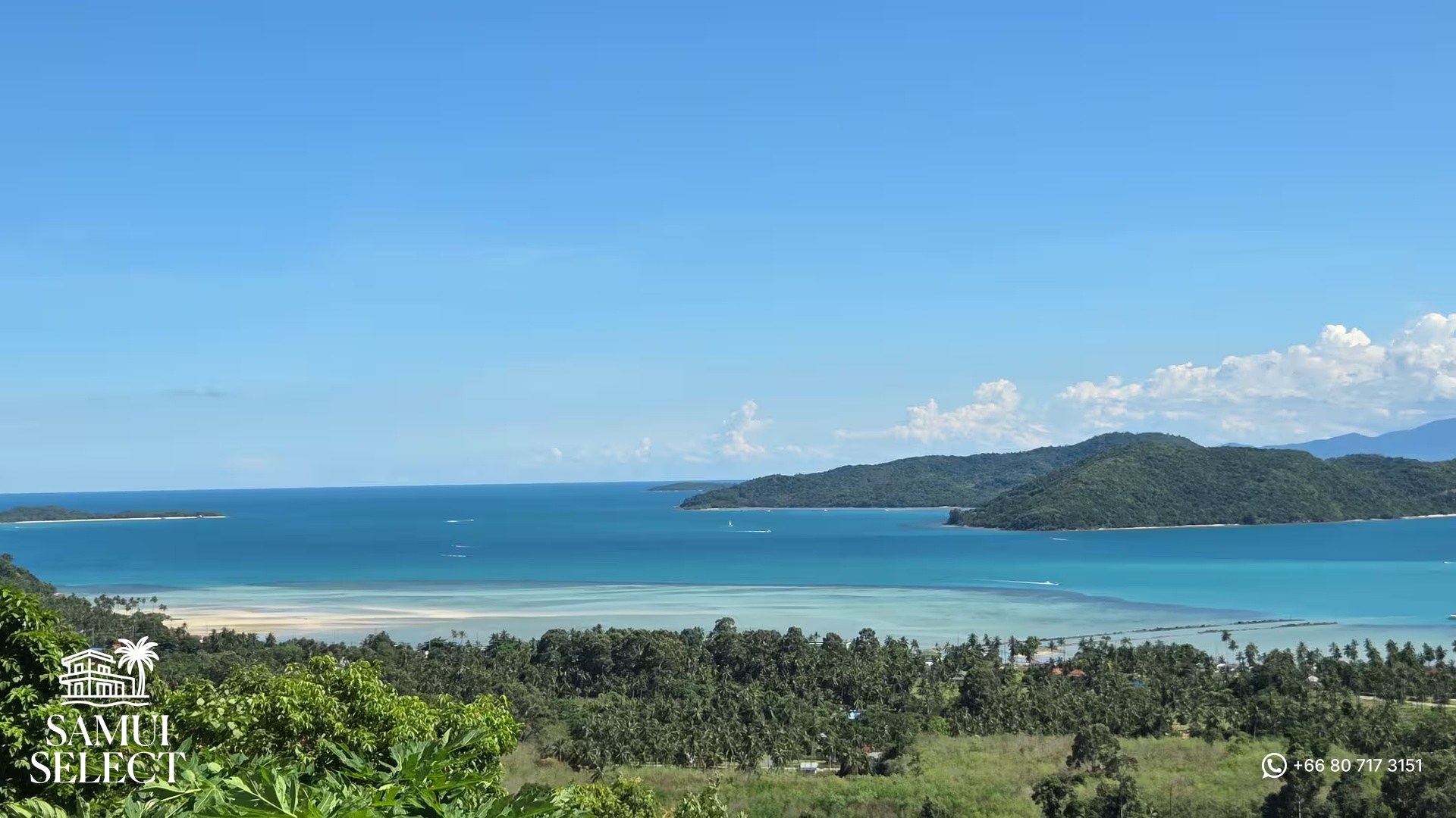 View over the coast and beach