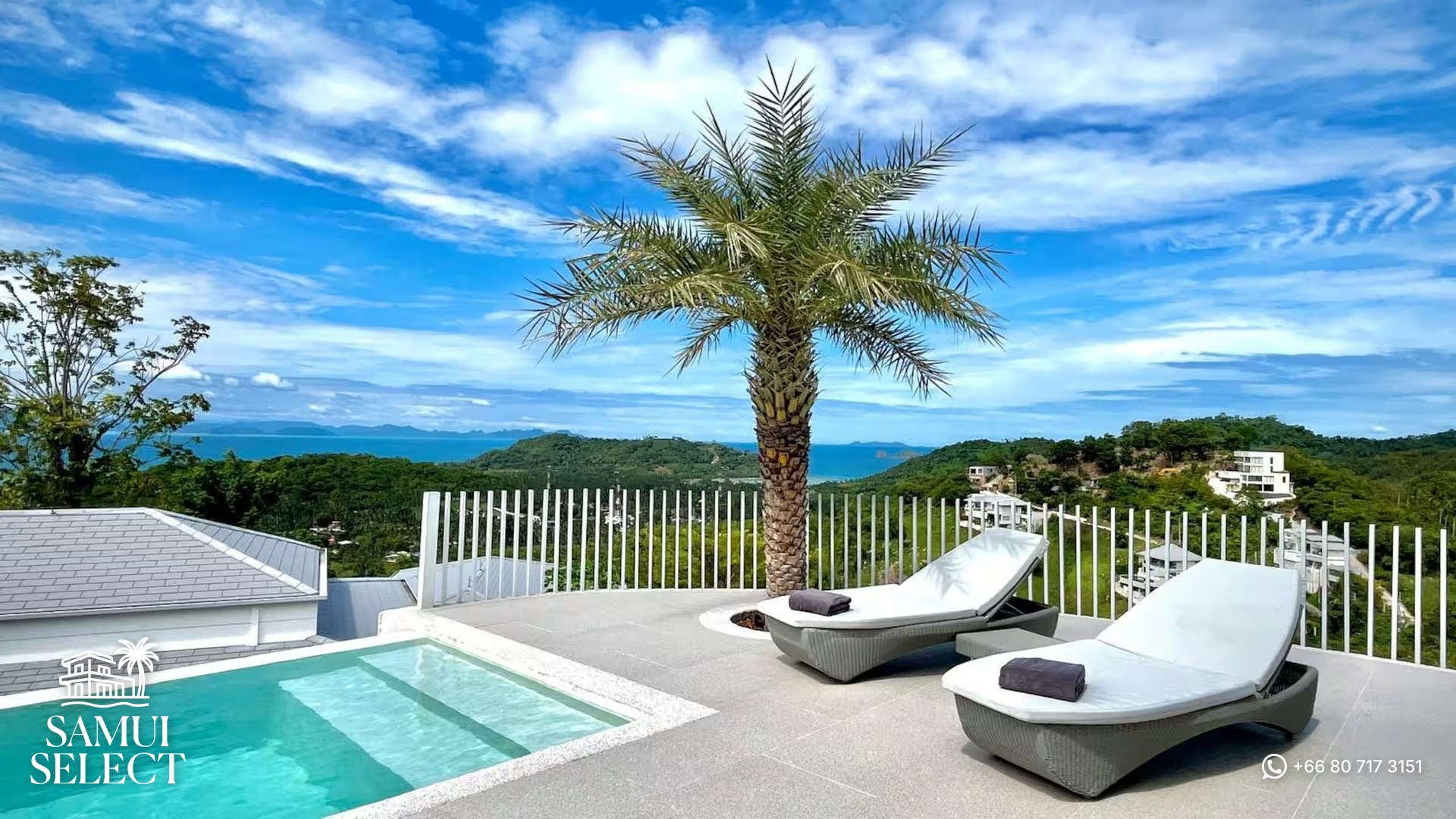 Sunbeds by the pool