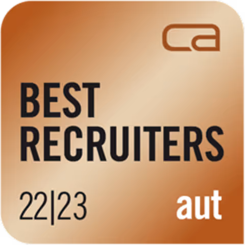 Best Recruiters 22/23 Austria certification seal