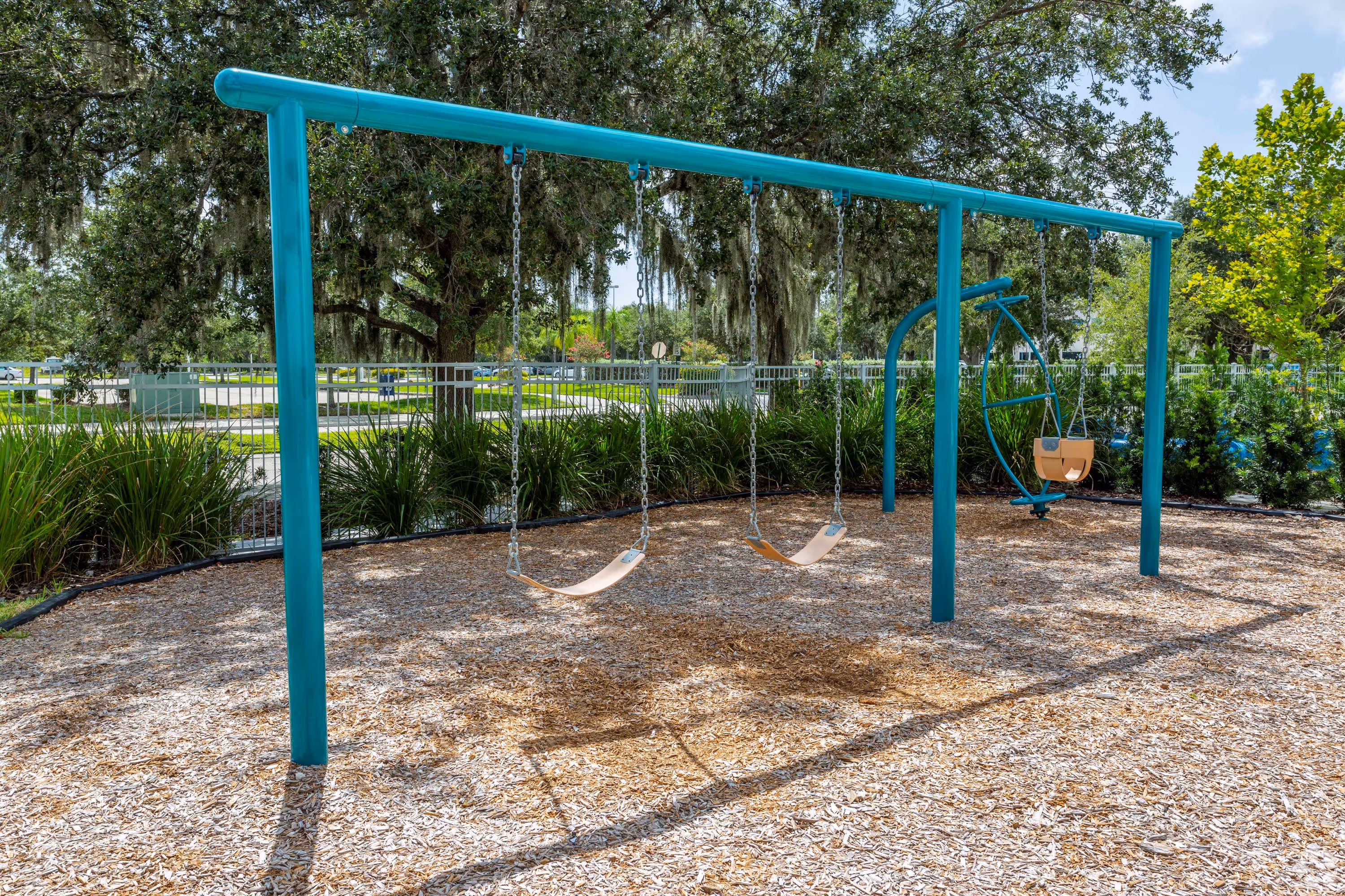 Playground with swings