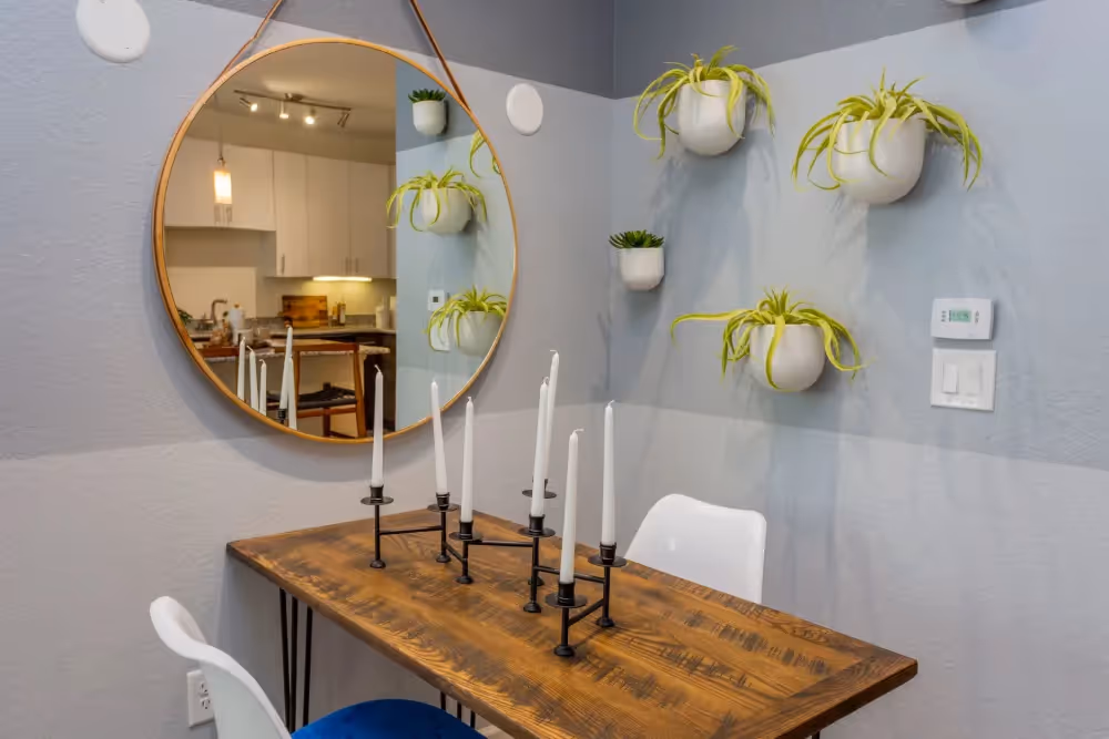 Dining room with table and chairs