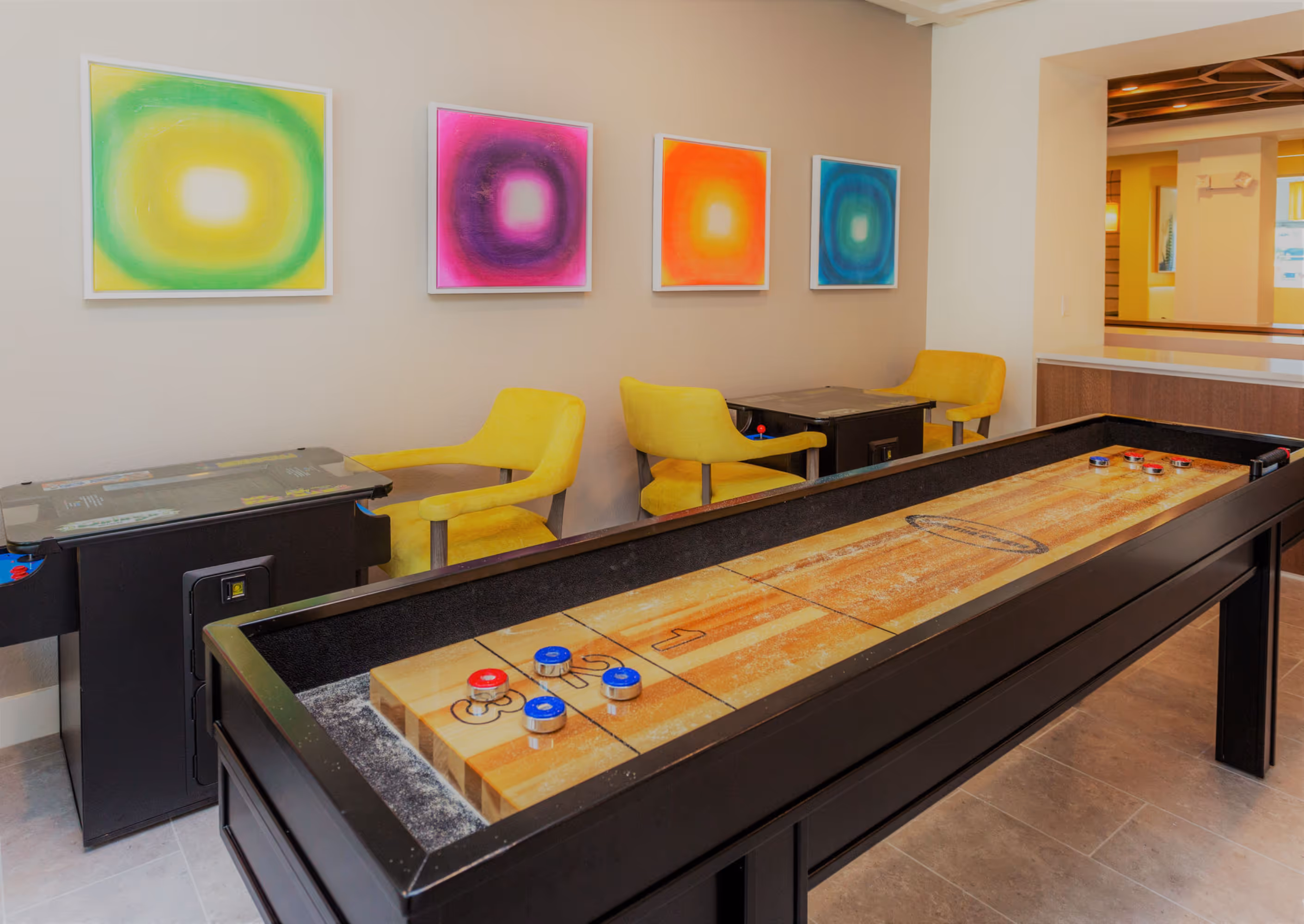 Game rooms with table games