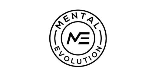 Mental Evolution logo with stylized letters M and E inside a circular border.