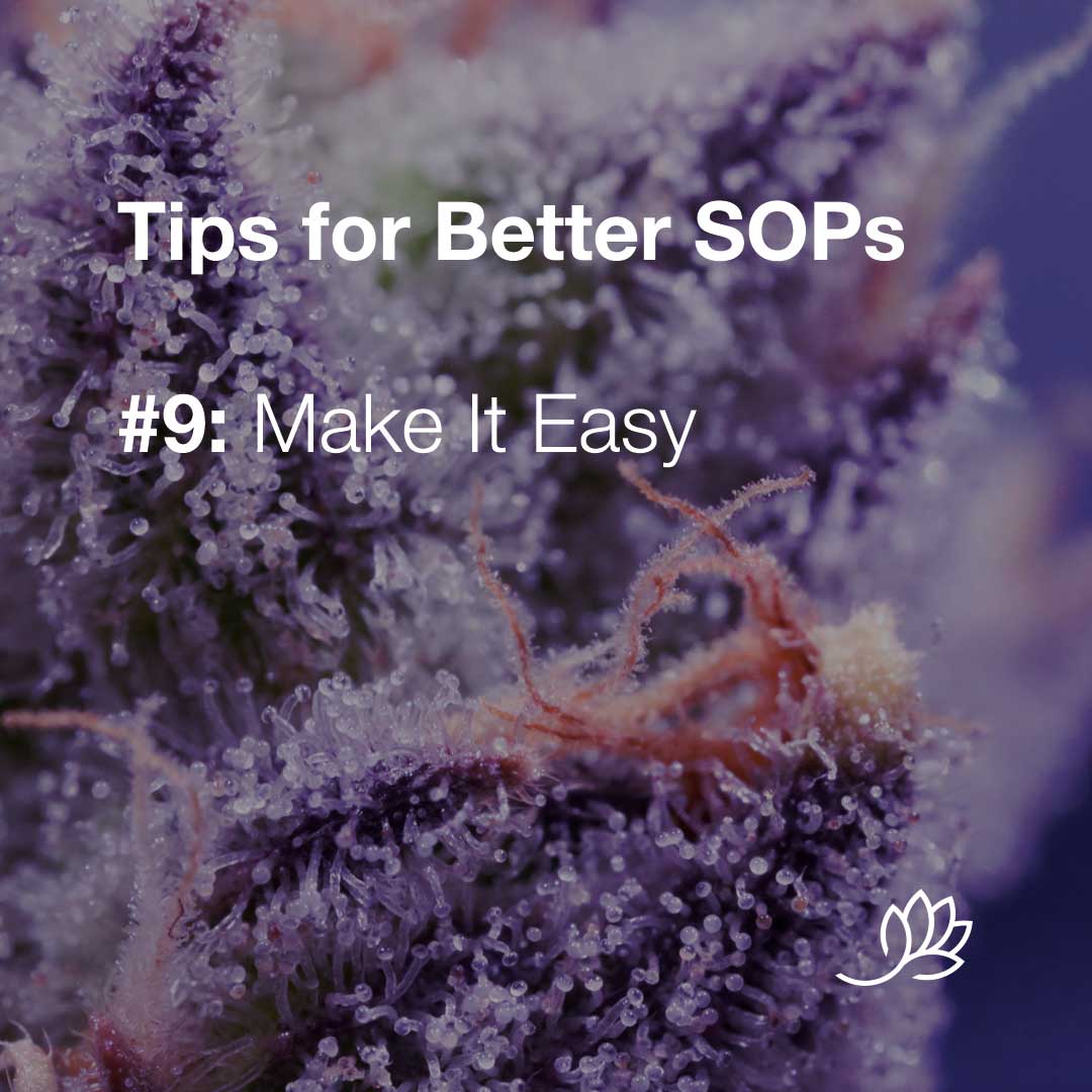 SOP tips - Simplicity