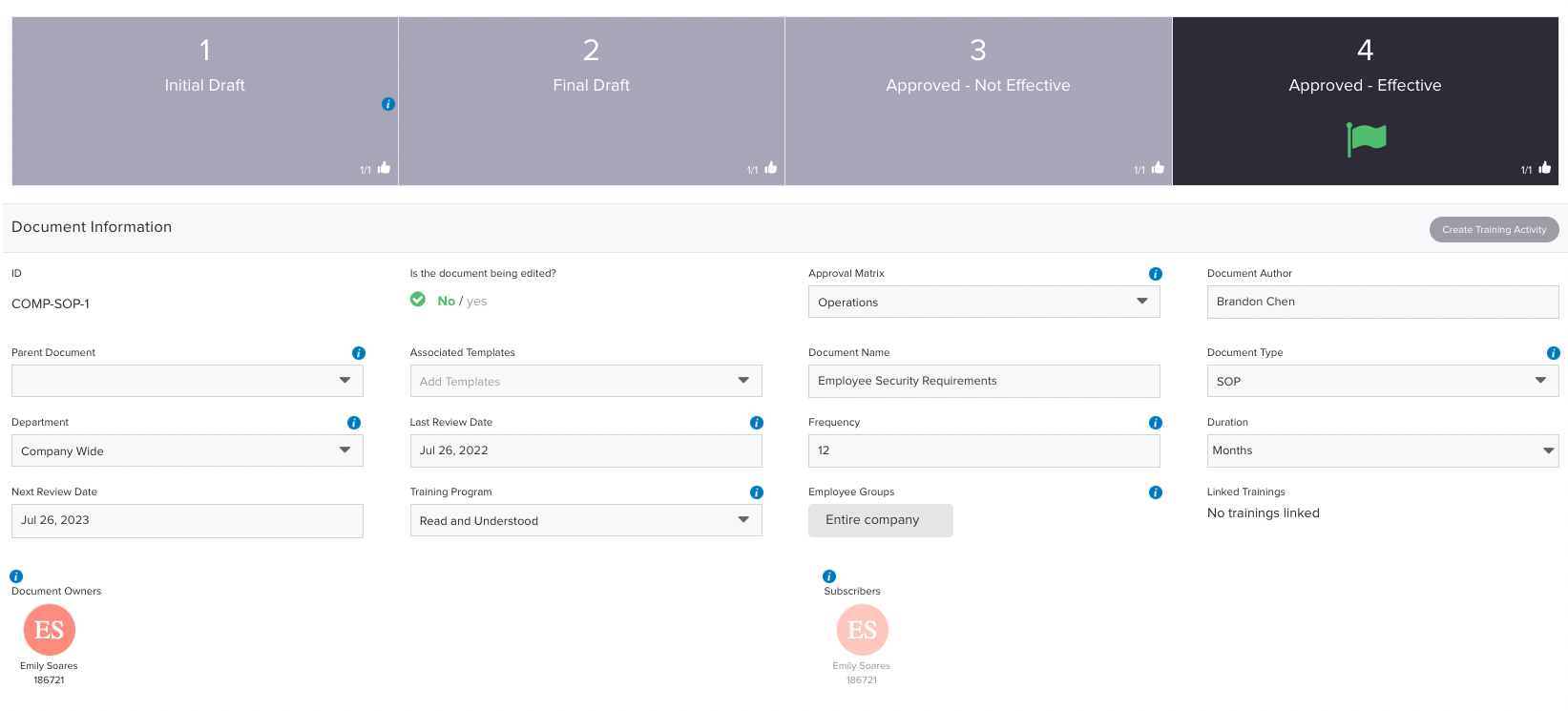 document-and-data-control-approval