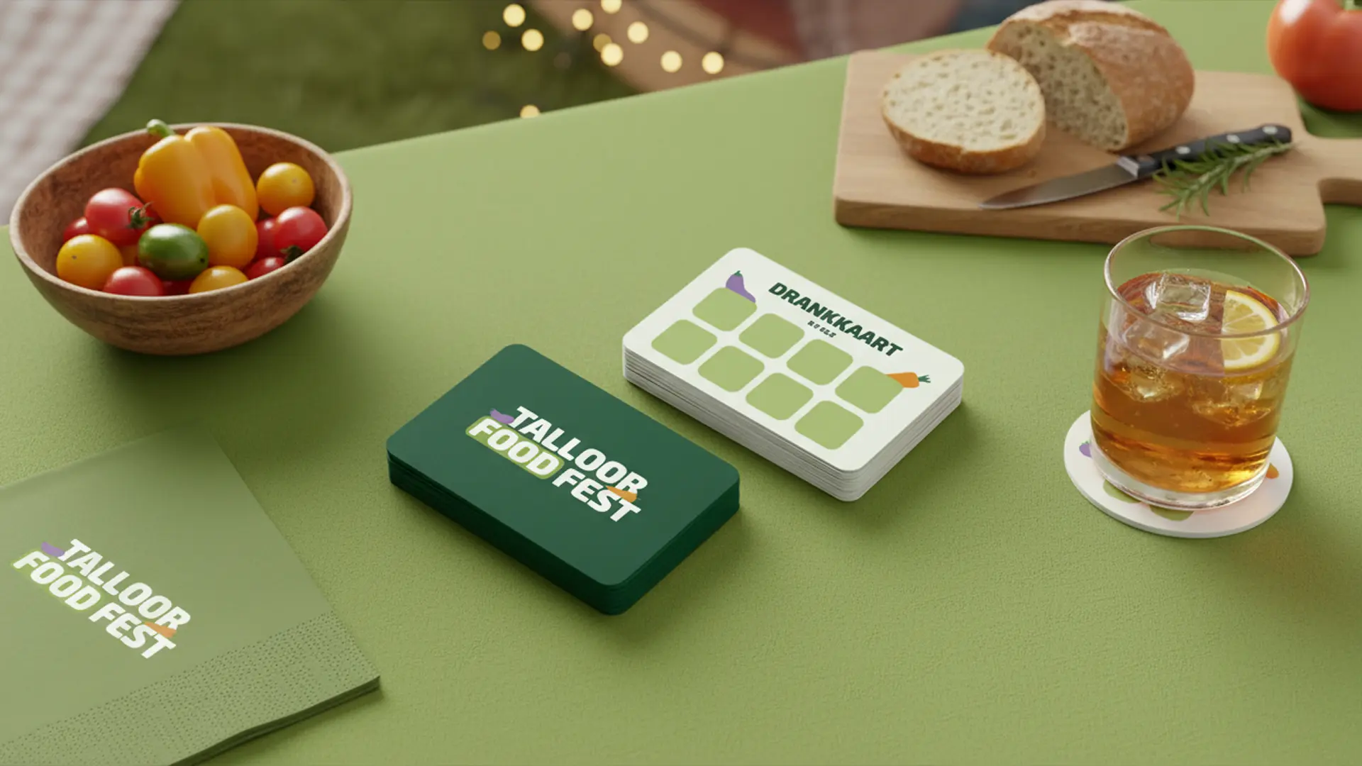 Het ontwerp van de drankkaart