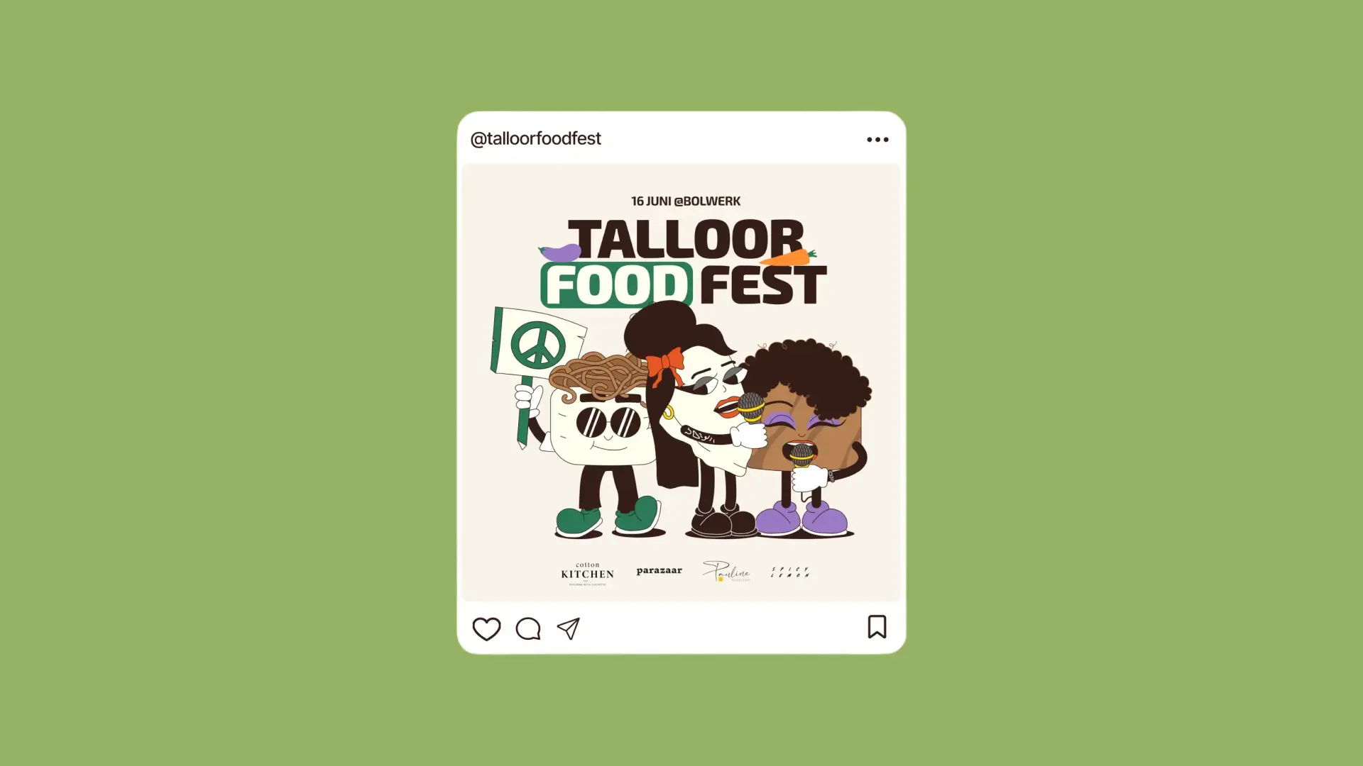 Het ontwerp van een Instagram post