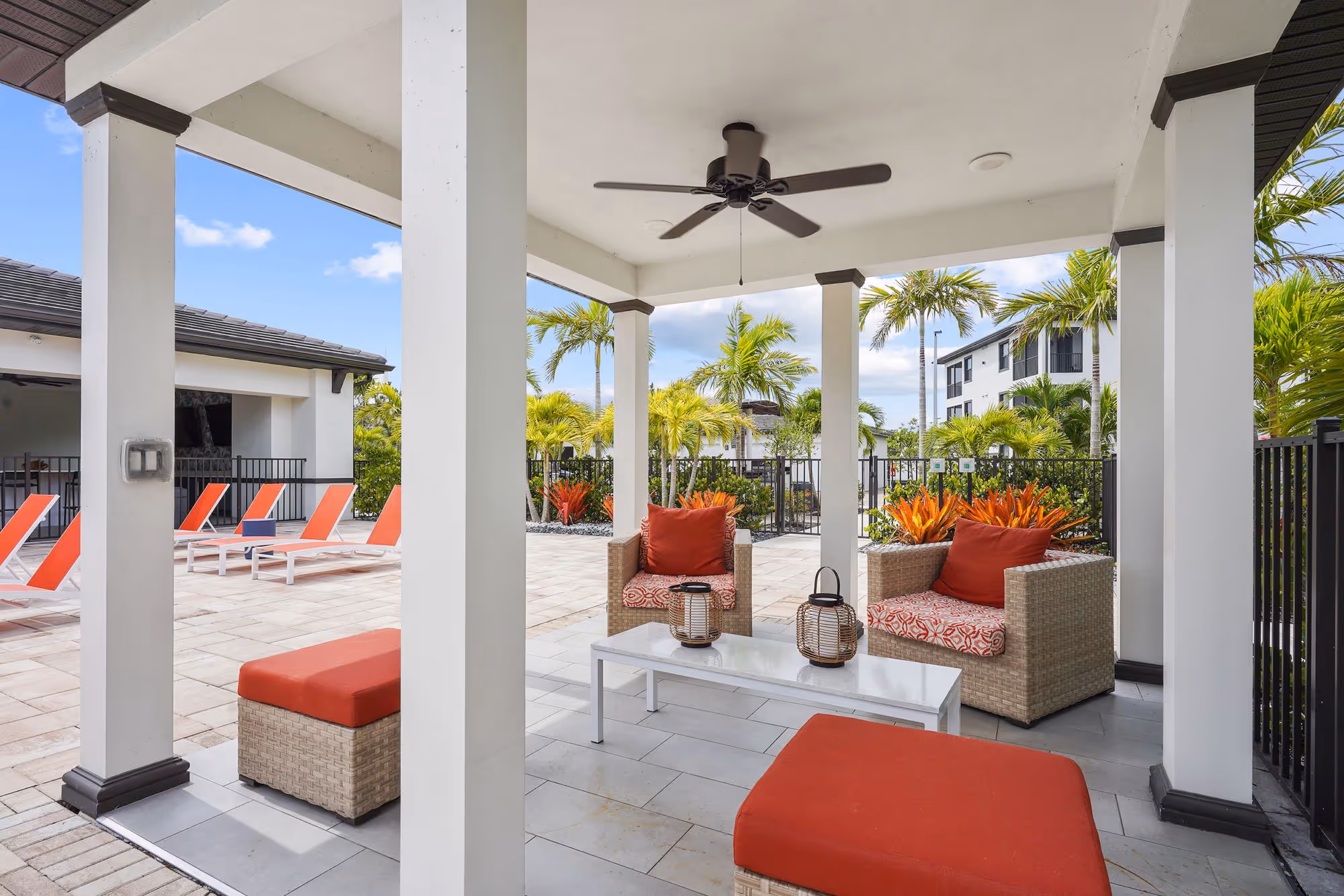 Exterior lounge area