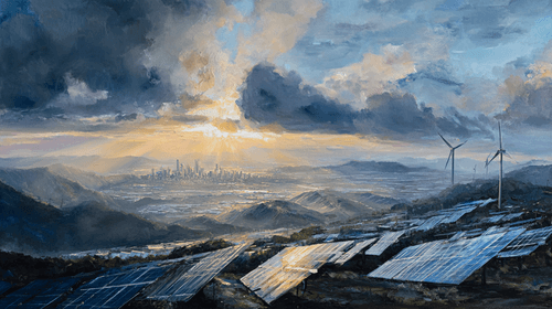 image of clean energy installations
