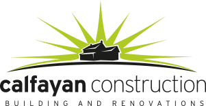 Calfayan Hotels & Resorts logo featuring a stylized sun rising behind hills.