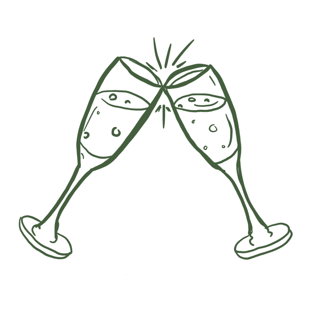 Three different cocktails on a bar counter with garnishes, including a lime wedge, rosemary sprig, and orange twist.