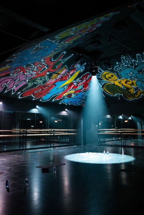 image of yoga class (for a gym)