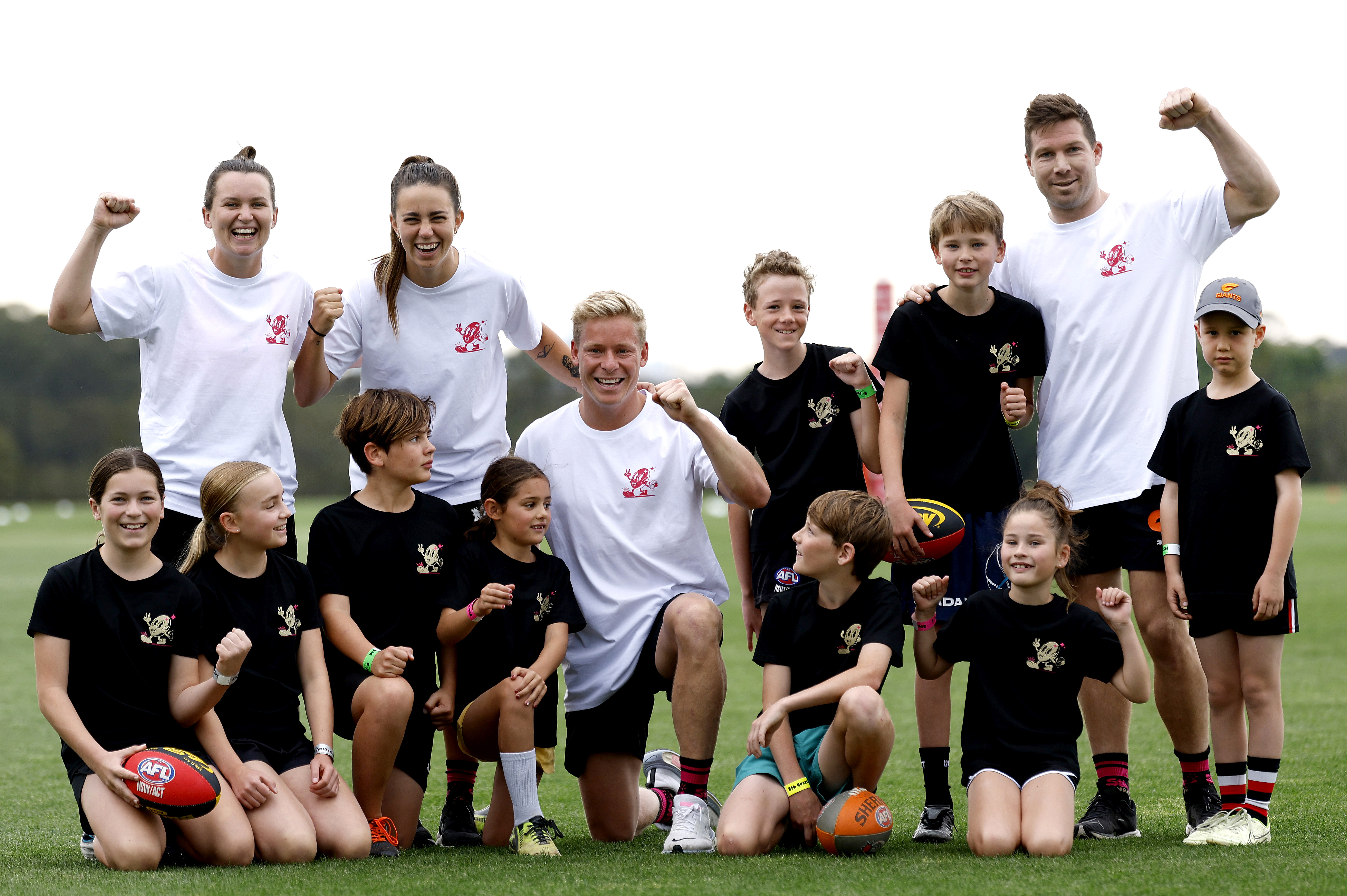 Isaac Heeney, Toby Greene, Kids at football camp