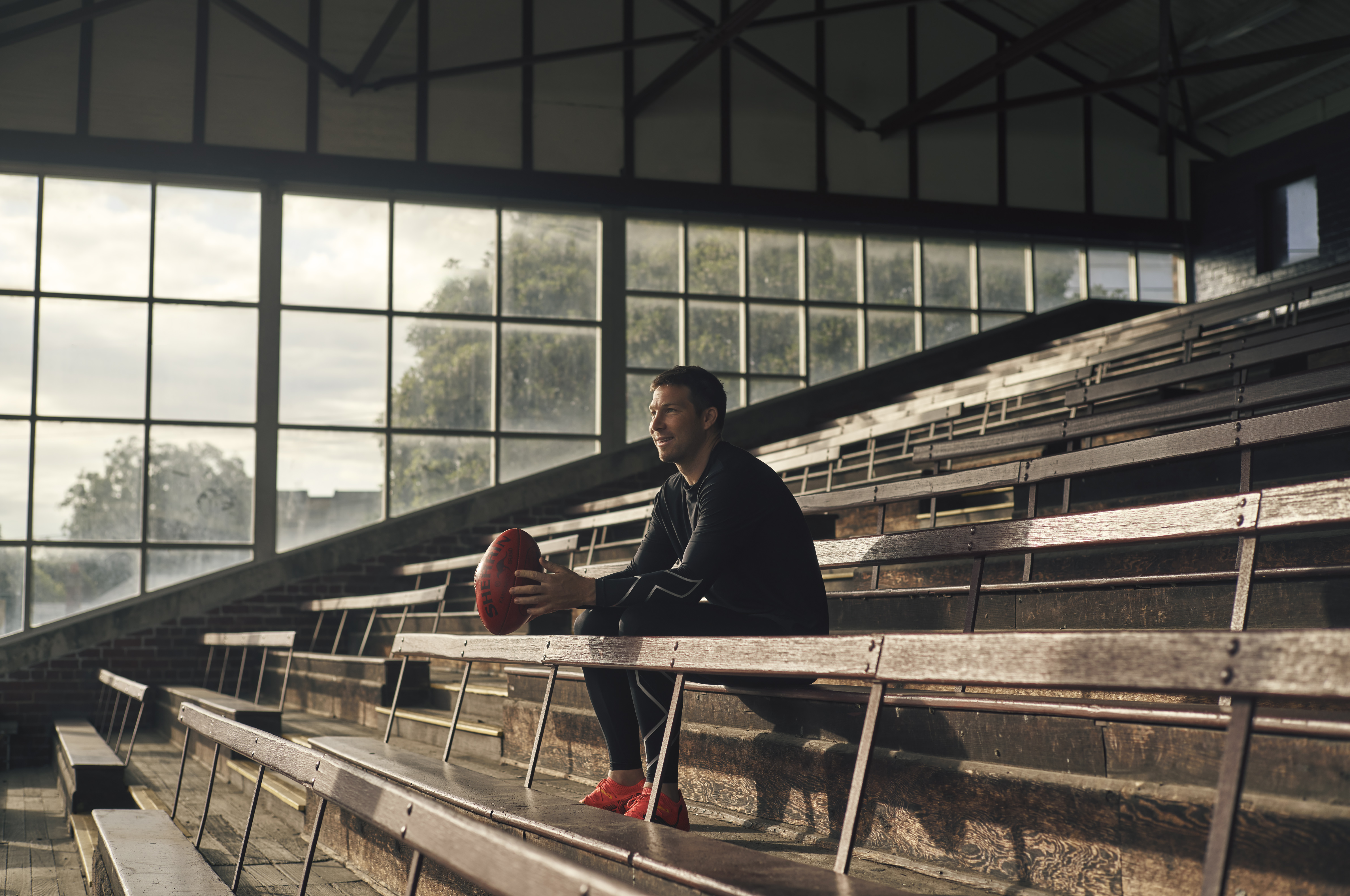 Toby Greene Holding Football In Stands