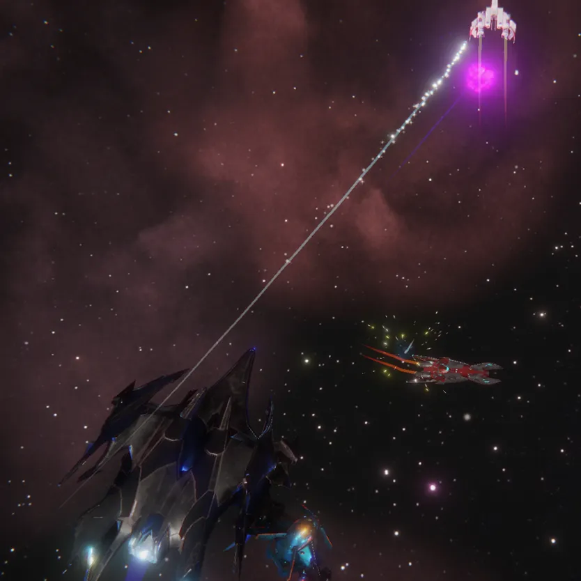 Spaceships in combat
