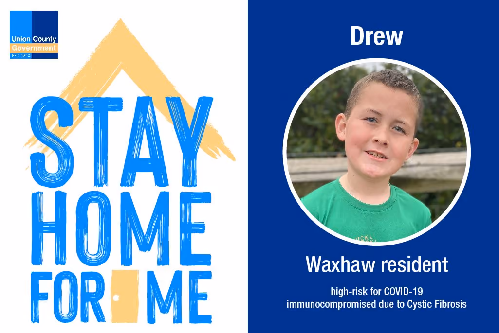 union county social media campaign stay home for me