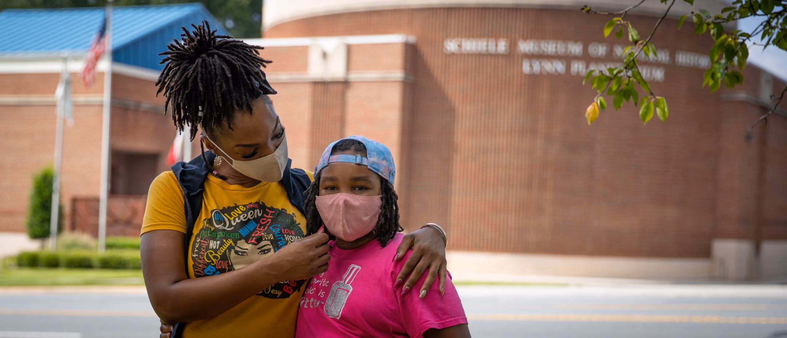 Gaston SAVES Mask Together Campaign - Mother and Daughter