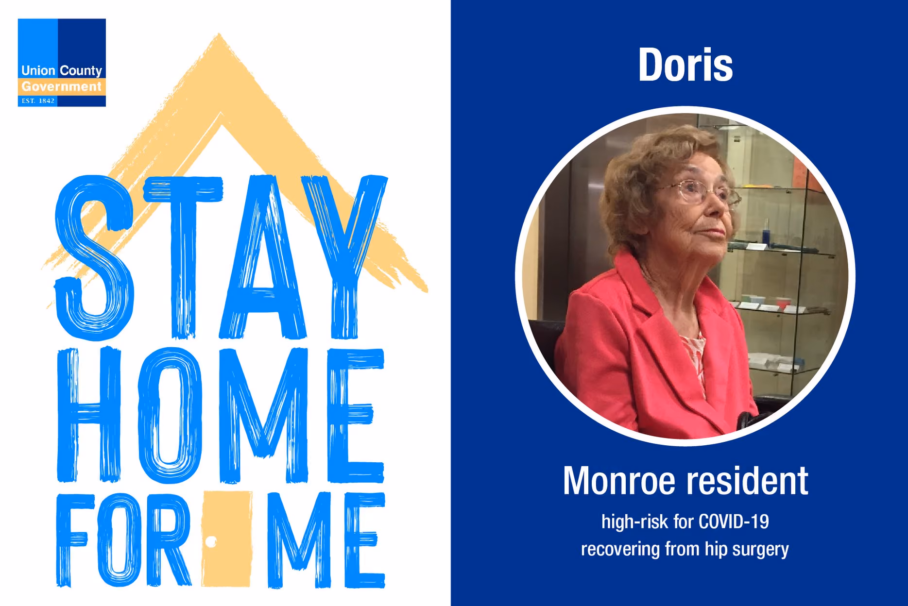 union county social media campaign stay home for me