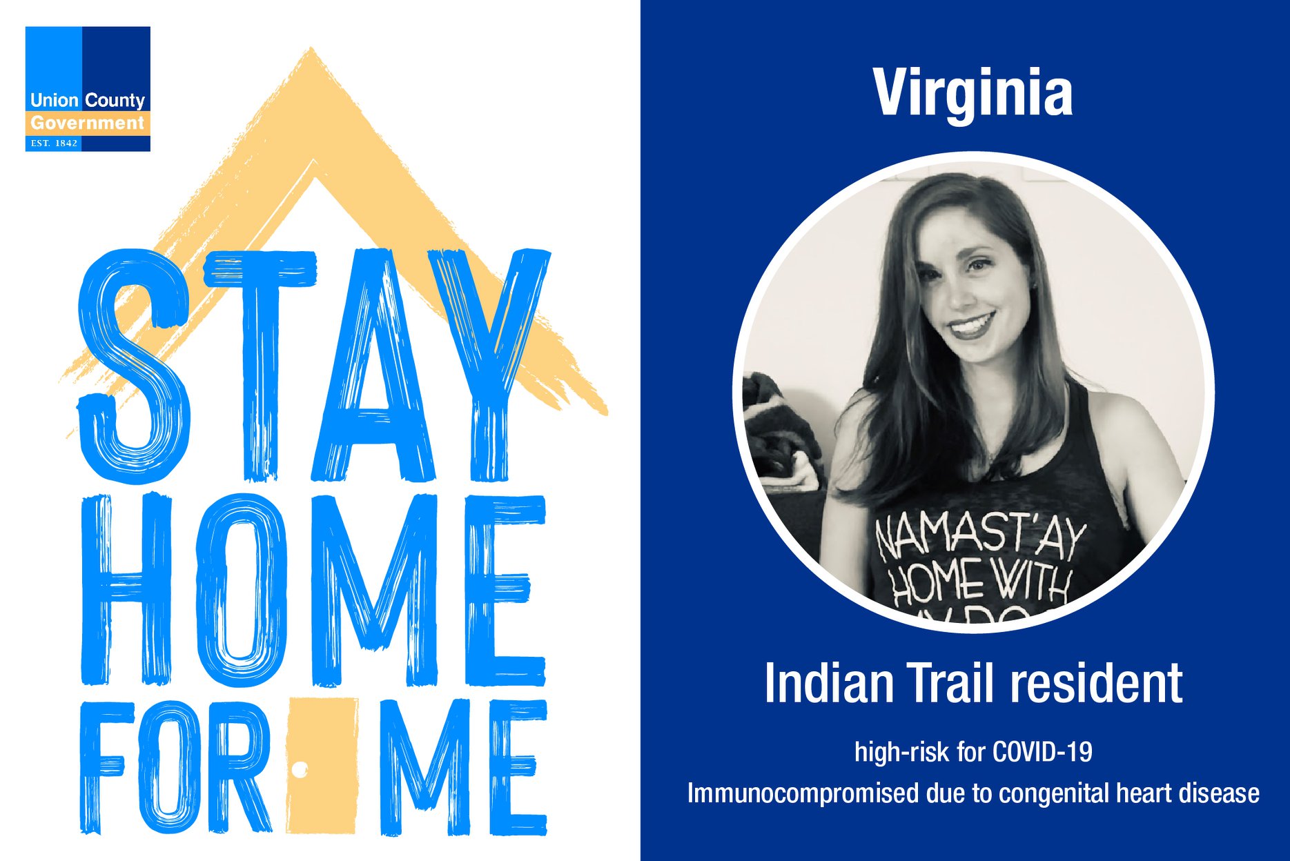 union county social media campaign stay home for me