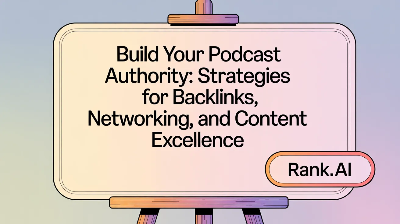 Build Your Podcast Authority: Strategies for Backlinks, Networking, and Content Excellence