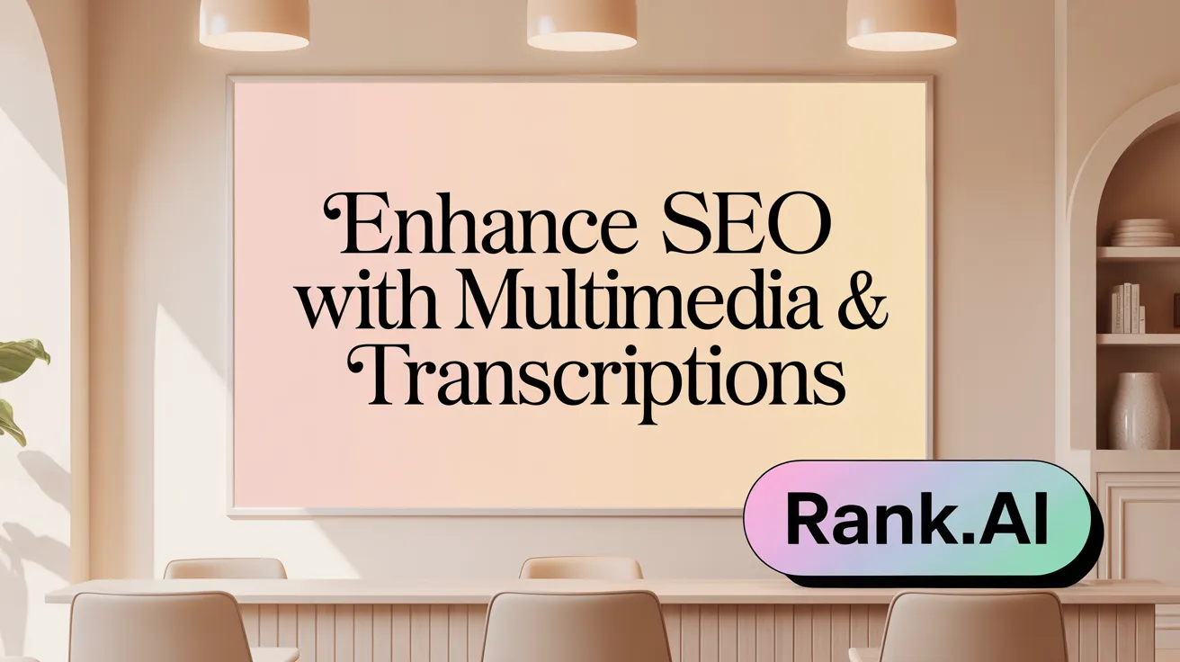 Enhance SEO with Multimedia &amp; Transcriptions