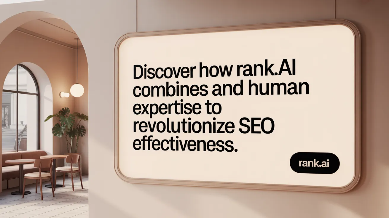 Discover how Rank.ai combines AI and human expertise to revolutionize SEO effectiveness.