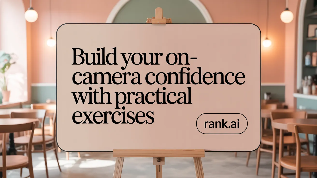 Build Your On-Camera Confidence with Practical Exercises
