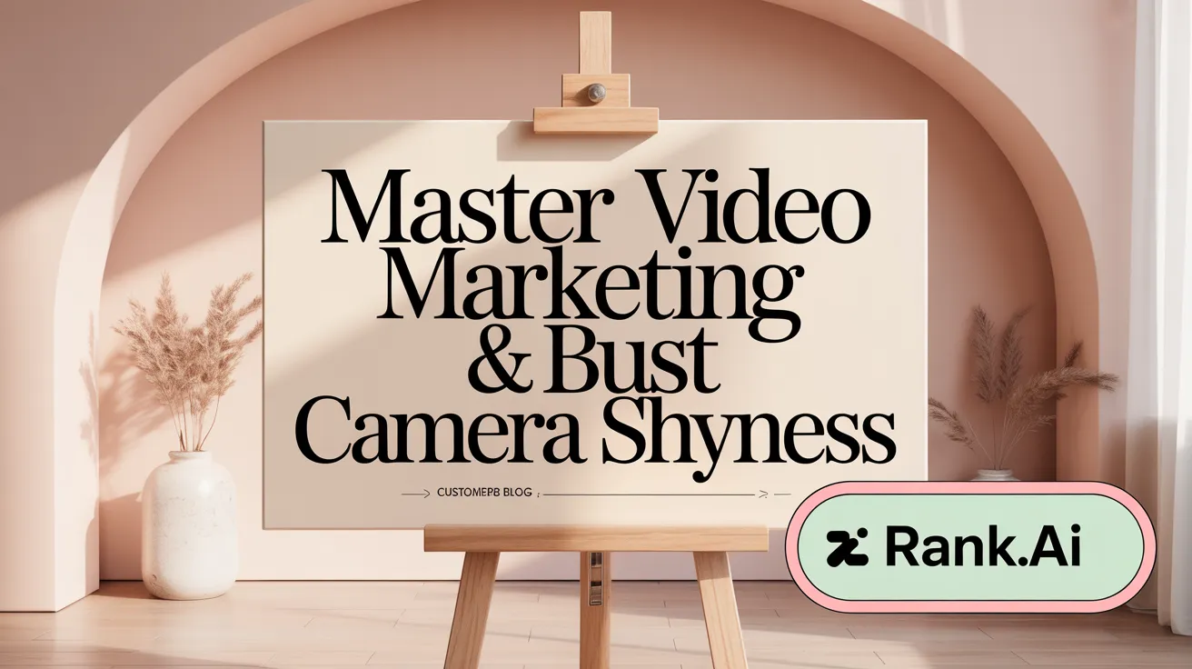 Master Video Marketing &amp; Bust Camera Shyness