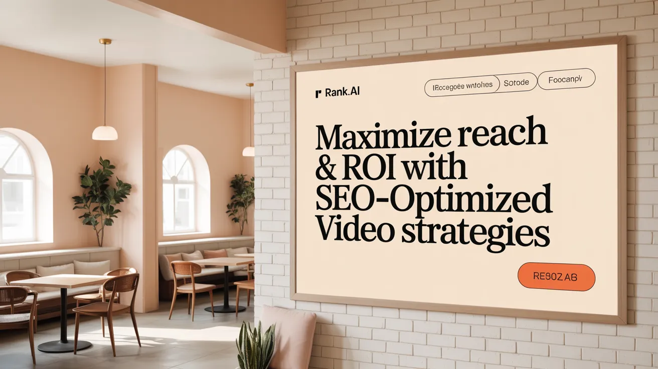 Maximize Reach &amp; ROI with SEO-Optimized Video Strategies