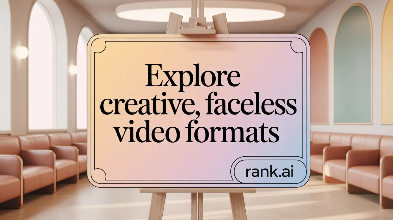 Explore Creative, Faceless Video Formats