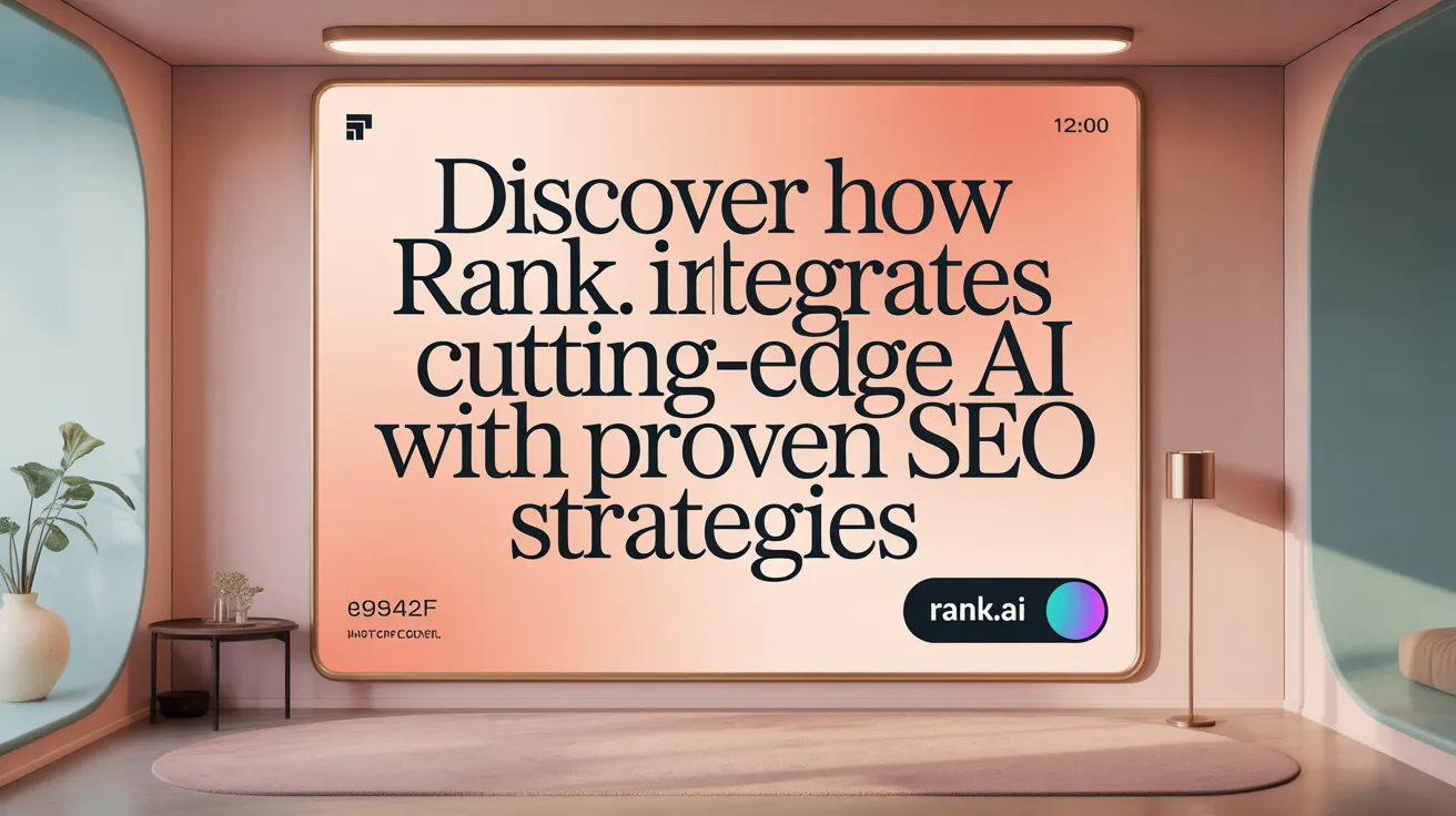 Discover How Rank.ai Integrates Cutting-Edge AI with Proven SEO Strategies