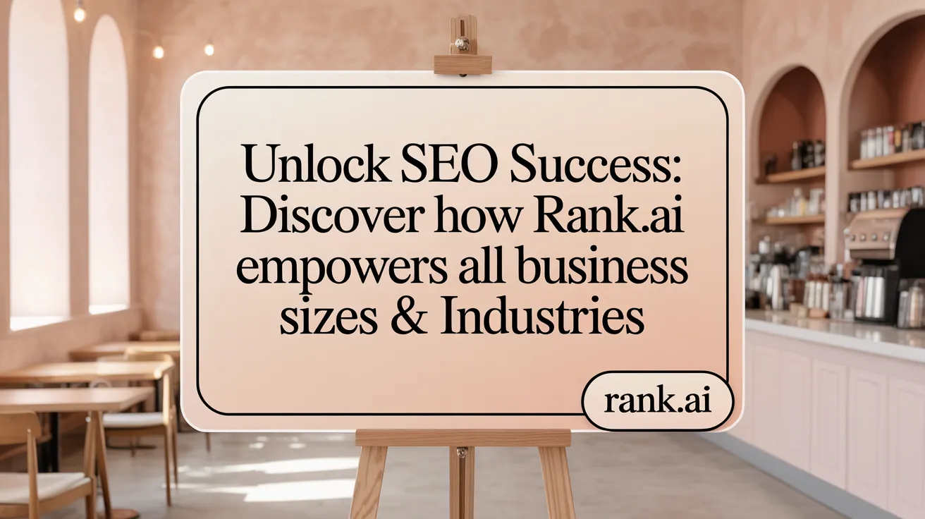 Unlock SEO Success: Discover How Rank.ai Empowers All Business Sizes &amp; Industries