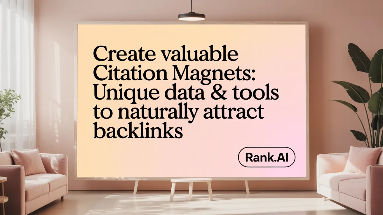 Create Valuable Citation Magnets: Unique Data &amp; Tools to Naturally Attract Backlinks