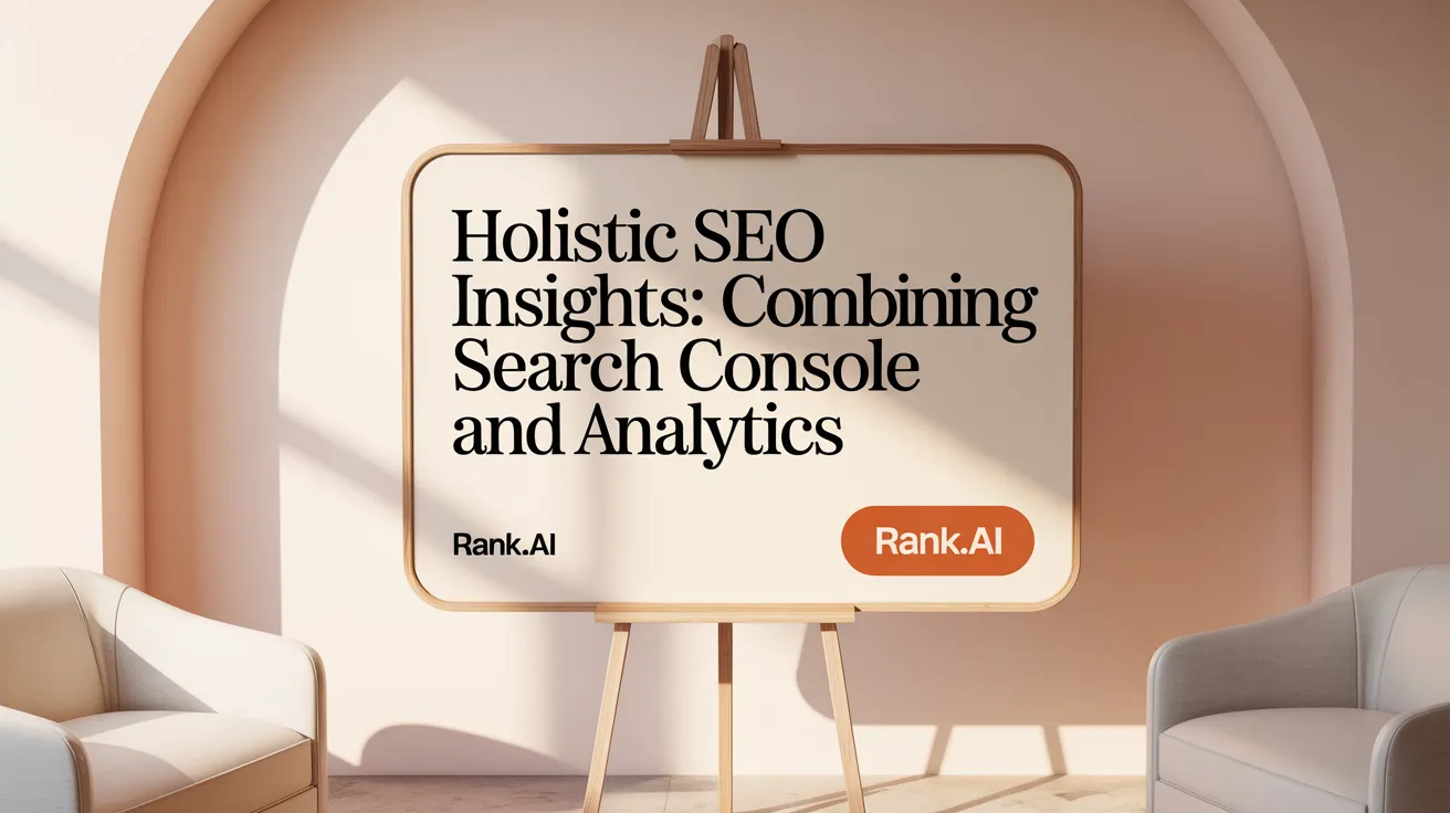 Holistic SEO Insights: Combining Search Console and Analytics