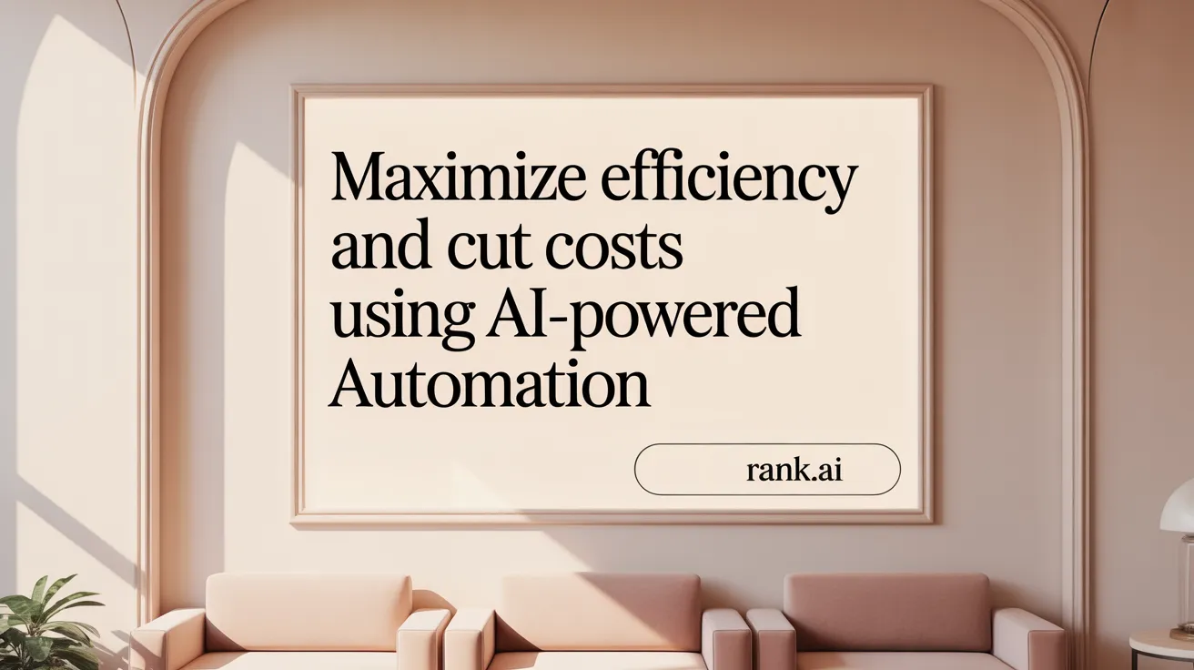 Maximize Efficiency and Cut Costs Using AI-Powered Automation