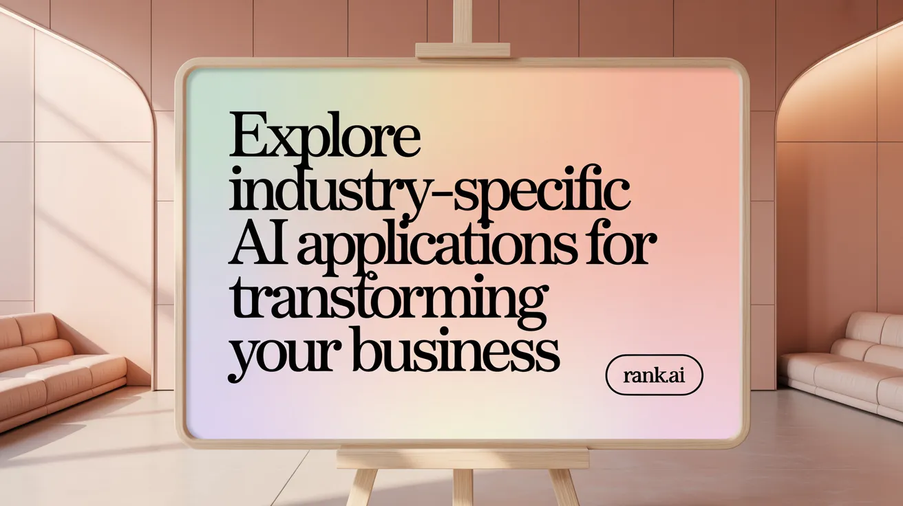 Explore Industry-Specific AI Applications for Transforming Your Business