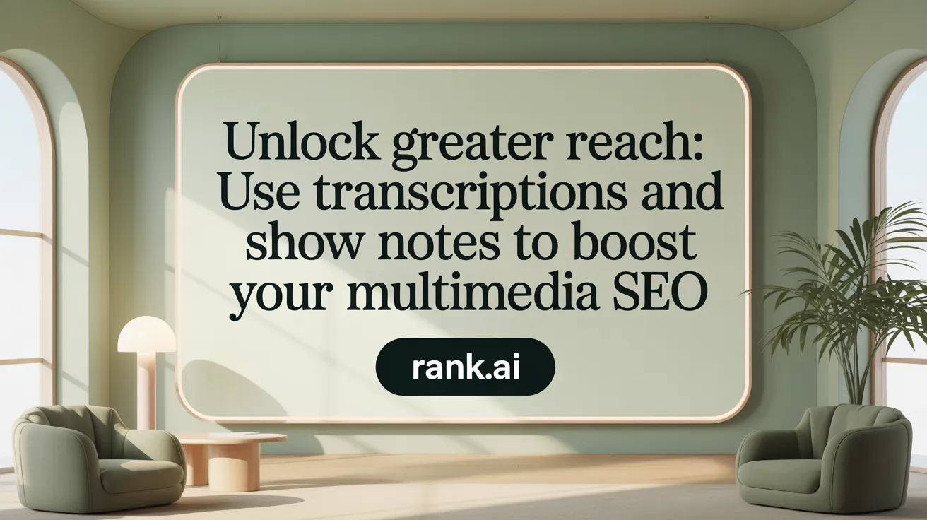Unlock Greater Reach: Use Transcriptions and Show Notes to Boost Your Multimedia SEO