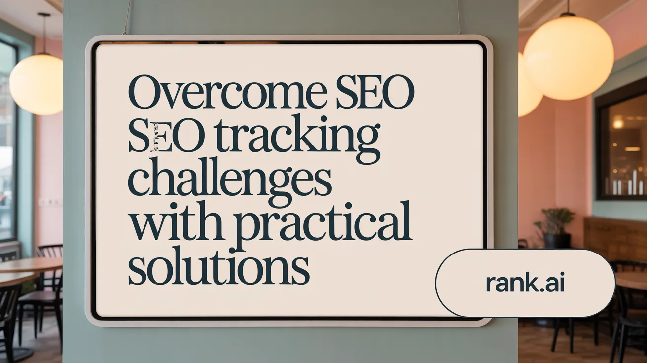 Overcome SEO Tracking Challenges with Practical Solutions