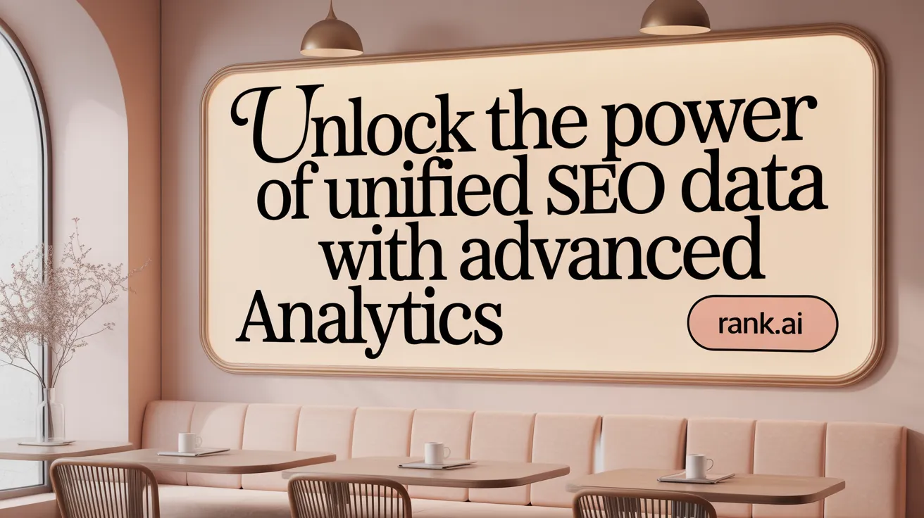 Unlock the Power of Unified SEO Data with Advanced Analytics