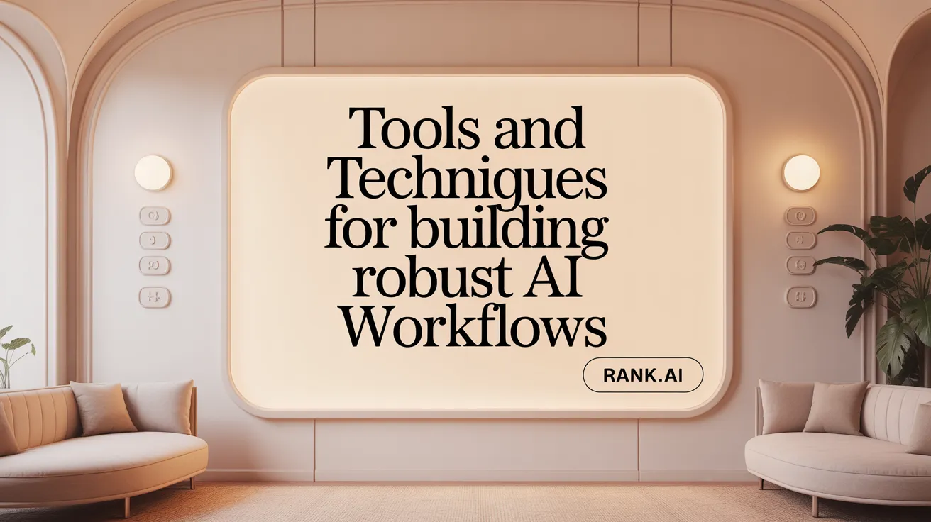 Tools and Techniques for Building Robust AI Workflows