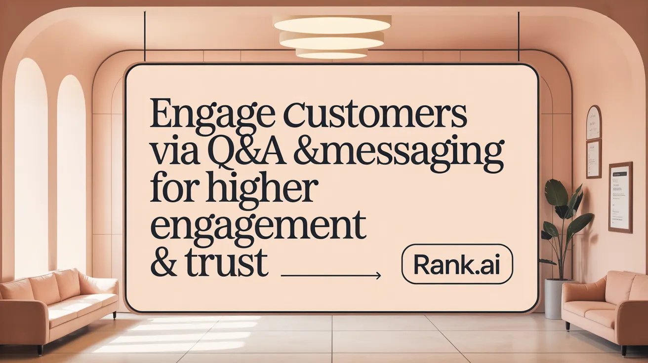 Engage Customers via Q&amp;A &amp; Messaging for Higher Engagement &amp; Trust