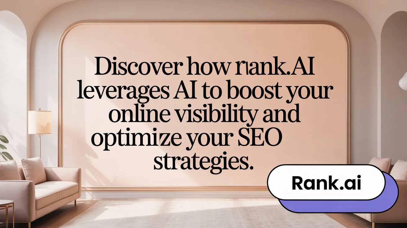Discover how Rank.ai leverages AI to boost your online visibility and optimize your SEO strategies.