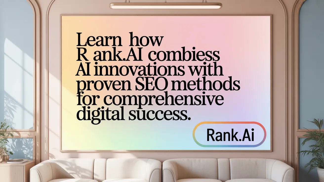 Learn how Rank.ai combines AI innovations with proven SEO methods for comprehensive digital success.