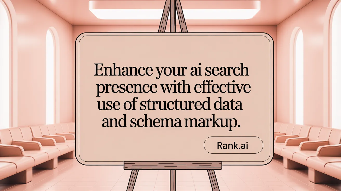 Enhance your AI search presence with effective use of structured data and schema markup.