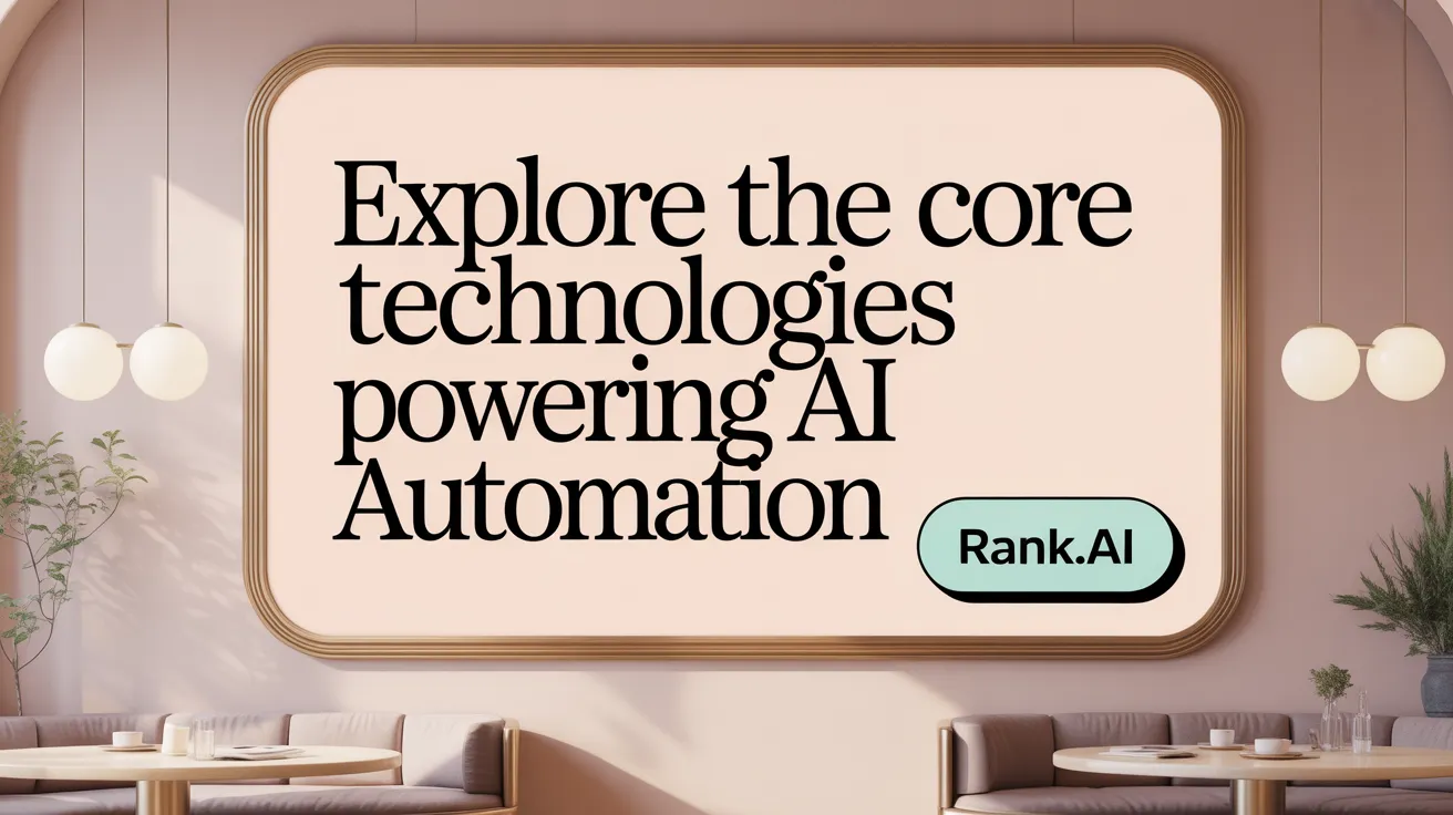 Explore the Core Technologies Powering AI Automation